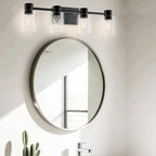4-Light Modern Vanity Light Fixtures Over Mirror, Matte Black Bathroom Light - Image 8