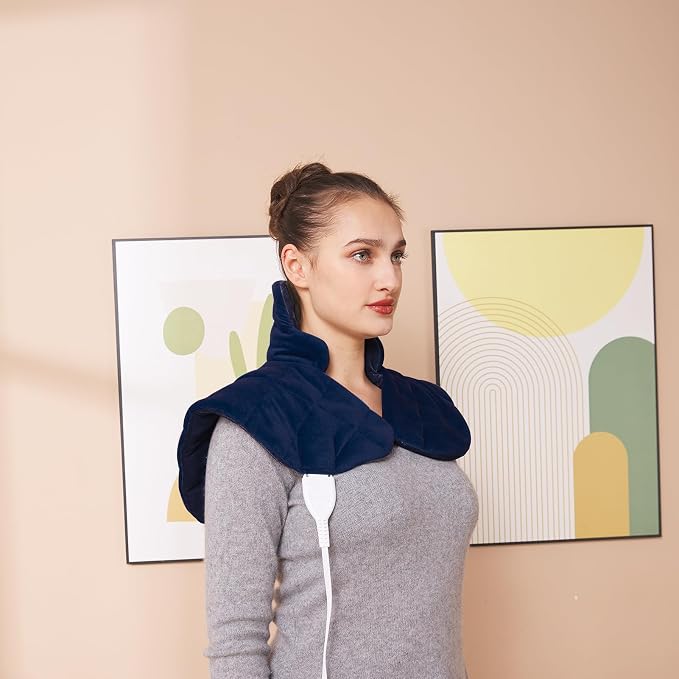 Ambershine 19''x24'' Weighted Neck & Shoulder Heating Pad, 2.5lbs - Image 6