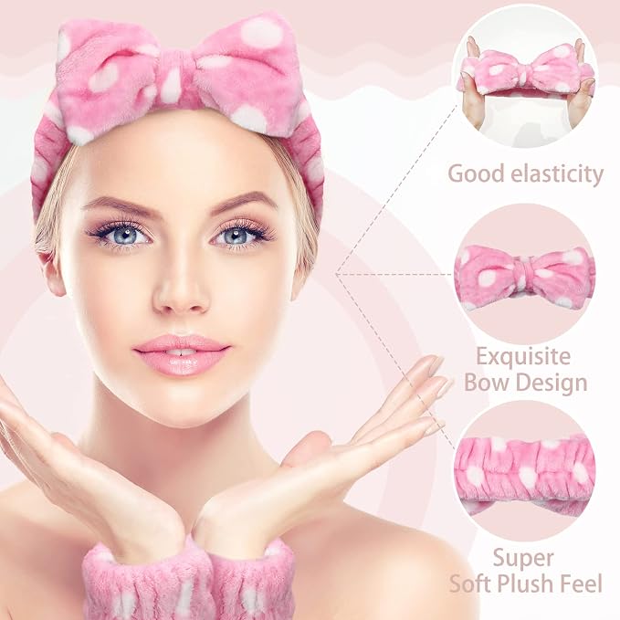 Janmini 36 Pcs Spa Headband and Wristbands Set - Image 5