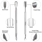 Ejiubas Cuticle Pusher Cuticle Nipper Stainless Steel Cuticle Trimmer Cuticle - Image 3