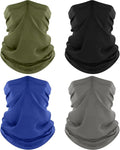 ROXUN 4 Pack Neck Gaiter, Cooling Breathable Face Mask UV Protection Scarf by Roxun