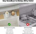 3 Pack Diatomite Stone Sink Tray, Water Absorbing Mat - Image 4