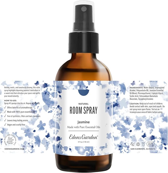 Edens Garden Jasmine Aromatherapy Room Spray – Natural Essential Oil Air - Image 9