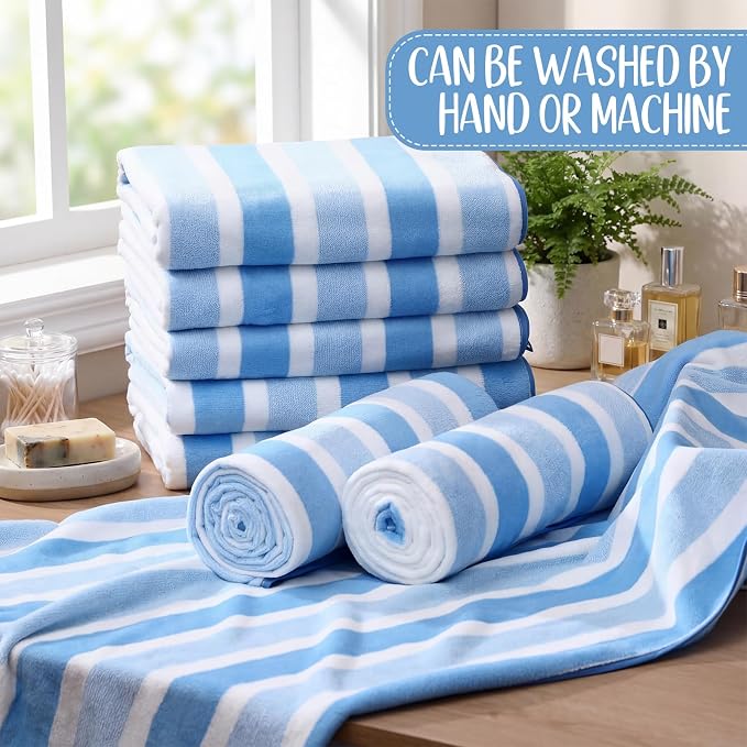 SmoothNovelty 16 Pack Microfiber Bath Towels Bulk 27'' x 60'' Oversized Size - Image 4