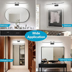SOLFART Dimmable Matt Black Bathroom Vanity Light Light Fixtures - Image 8