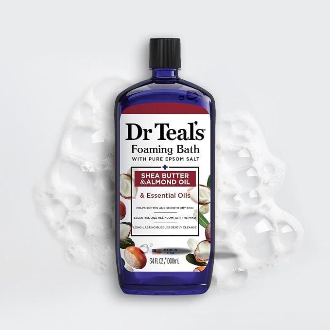 Dr Teal's Foaming Bath with Pure Epsom Salt, Shea Butter & Almond, 34 fl oz - Image 7
