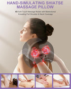 Shiatsu Neck Massager with Heat, Cordless Portable Cervical Traction Device - Image 5