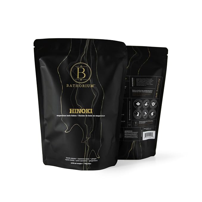 Bathorium Hinoki Mineral Magnesium Chloride Bath Flake, Relaxing Bath Soak - Image 3