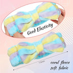 Jexine 24 Pcs Facial Spa Headband Makeup Headbands Bulk Bow Hair Head Band - Image 3