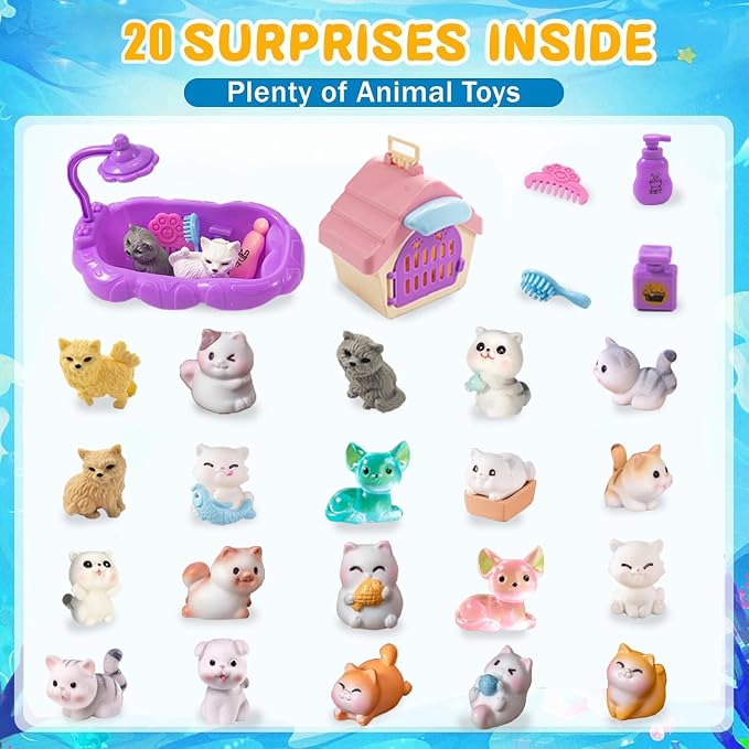 Kids Bath Bombs with Surprise Inside, 20 PackGift Set, Natural Organic Bubble - Image 2