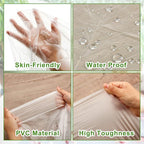Teling 150 Pcs 60 Pcs Disposable Sauna Blanket Liners, 47x83 Inch Plastic Sheets - Image 2