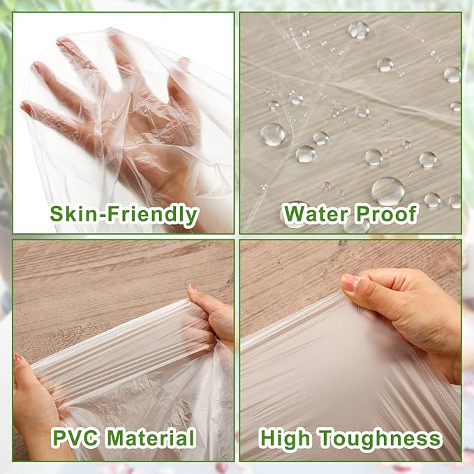 Teling 150 Pcs 60 Pcs Disposable Sauna Blanket Liners, 47x83 Inch Plastic Sheets - Image 2