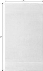 Cotton Craft Ultra Soft 6 Pack Hand Towels 16x28 White Weighs 6 Ounces Each - Image 2