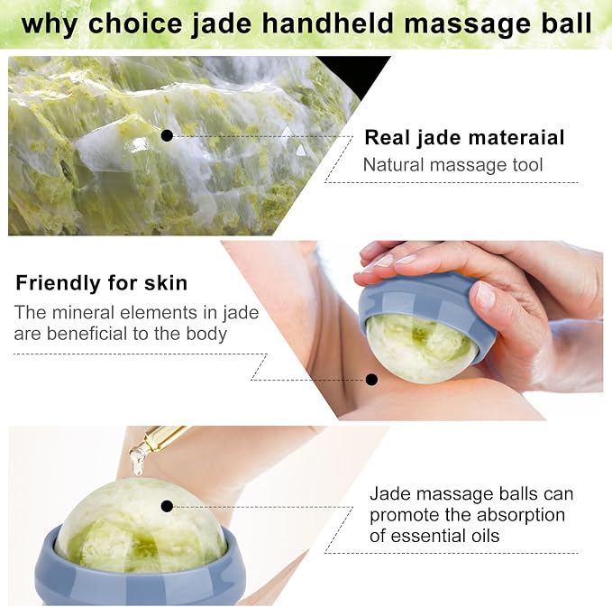 ideayard Massage Stone Jade Ball - Image 3
