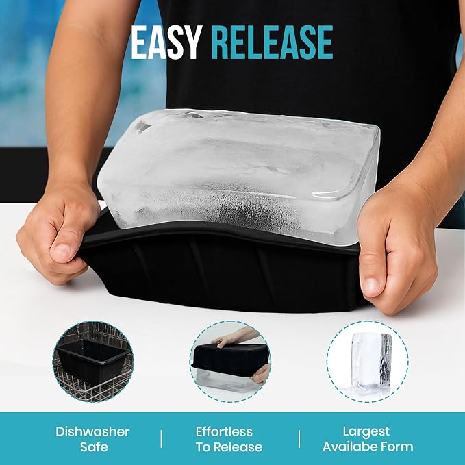 Extra Large Ice Block Mold – 8 lbs Silicone Ice Brick Maker - Image 5
