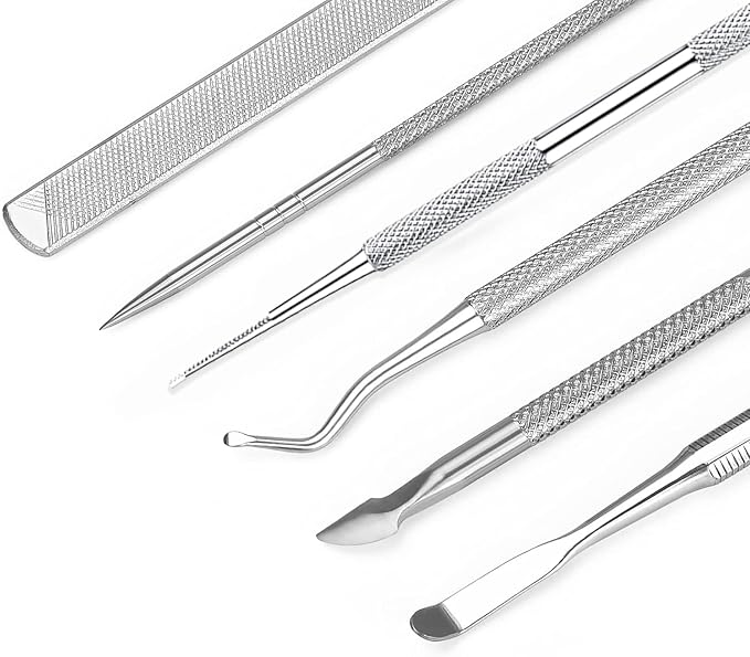 6-Pack Ingrown Toenail File and Lifters, Professional Surgical Stainless Steel - Image 3