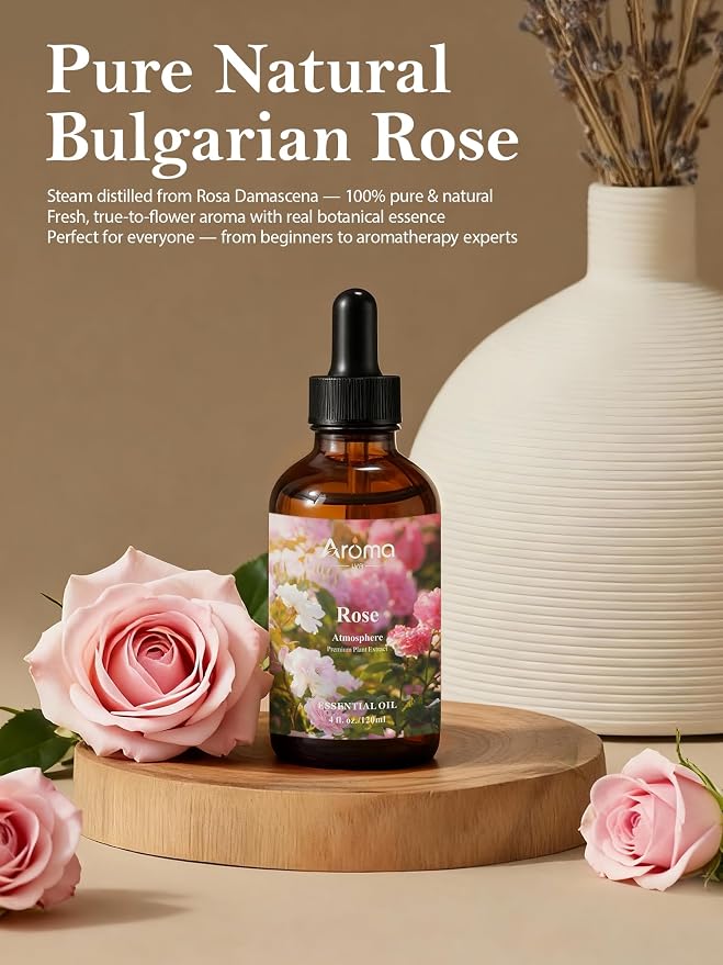 Rose Essential Oil in Premium Gift Box - Image 2