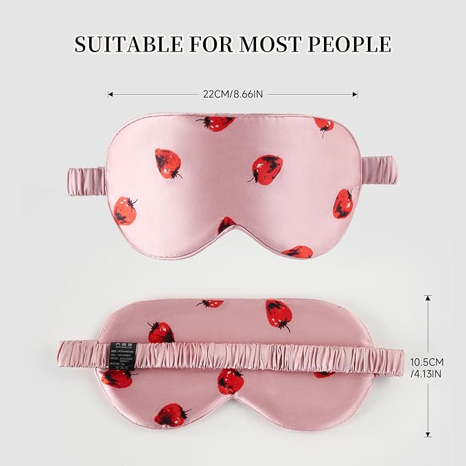 THXSILK Sleep Mask 100% 19 Momme Pure Mulberry Silk Super Smooth Cooling - Image 5
