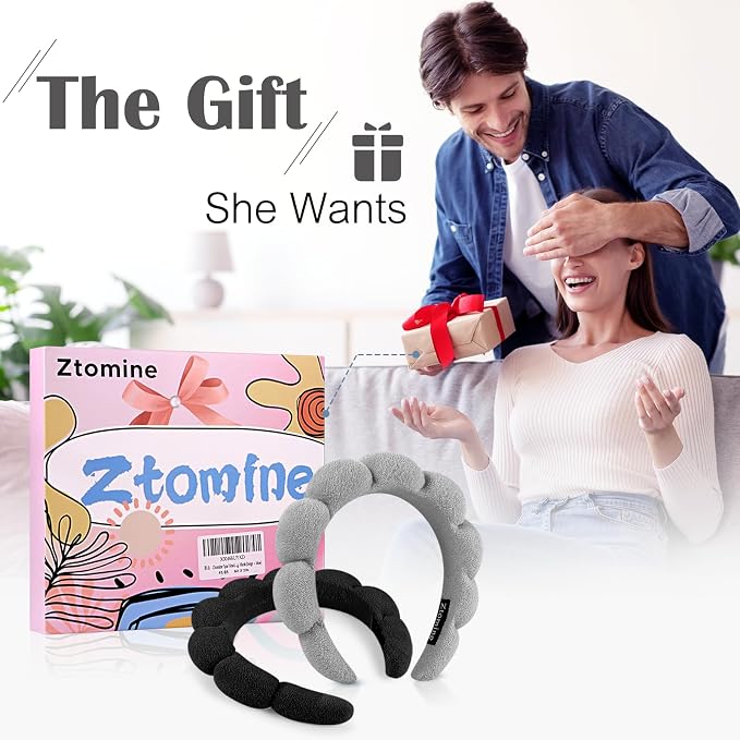 Ztomine Spa Headbands for Washing Face or Facial, Terry Cloth Headband Wash - Image 7