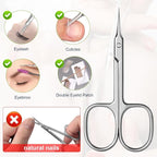 CGBE Cuticle Scissors Extra Fine Curved Blade, Super Slim Manicure Scissors - Image 5