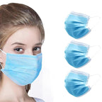 NNPCBT Blue Disposable Face Masks 125 Pack, 3-Ply Breathable Mask - Image 7