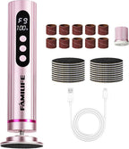 FAMILIFE Electric Foot File Callus Remover – Rechargeable Pedicure Tool by FAMILIFE