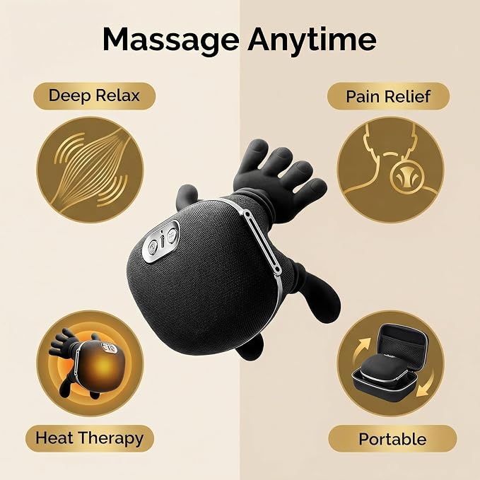 Portable Finger Pressure Neck and Back Massager - Image 10