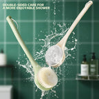 Back Scrubber for Shower, Long Handle Exfoliating Brush, Dual-Sided Bath Brush - Image 2