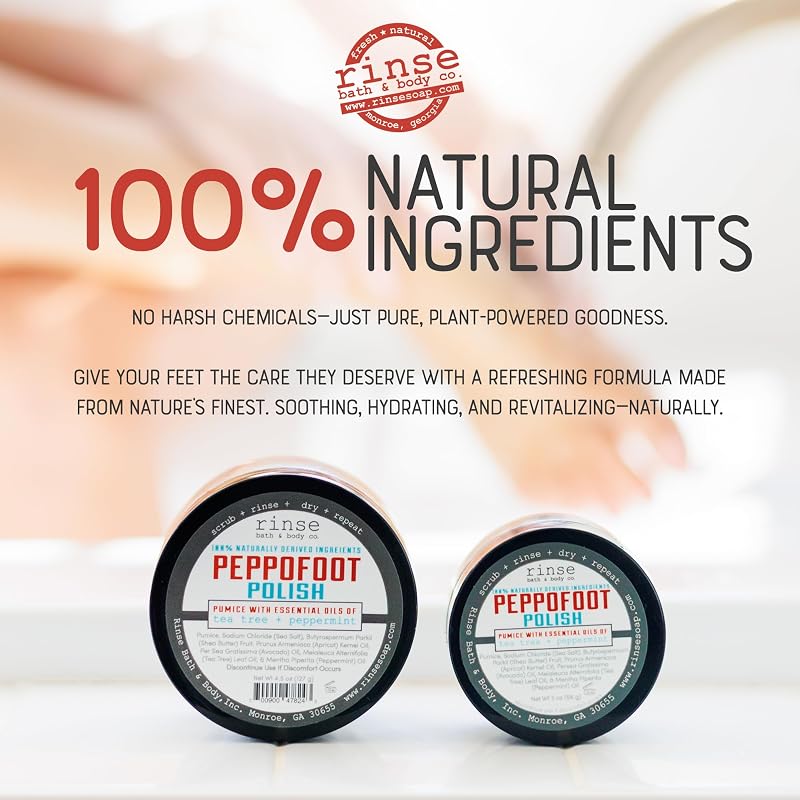 Rinse Bath & Body Peppofoot Peppermint Foot Scrub - Image 4