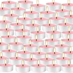 Pink Rose Scented Tealight Candles -Giant 100 Pack Votive Candles Bulk - Image 7