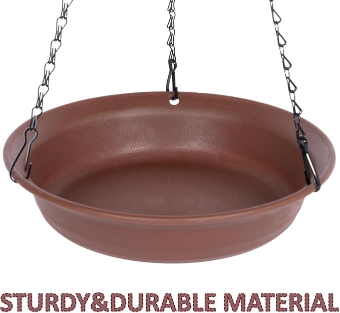 VUWEZ Hanging Bird Bath, Hanging Bird Water Feeder - Image 5