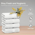 Ariv Premium Bath Towels Pack of 4, 100% Cotton, Super Soft, Highly Absorbent - Image 2