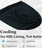Sleep Cap Bonnet for Sleeping Black Women, Adjustable Cooling Ice Silk Lined - Image 2