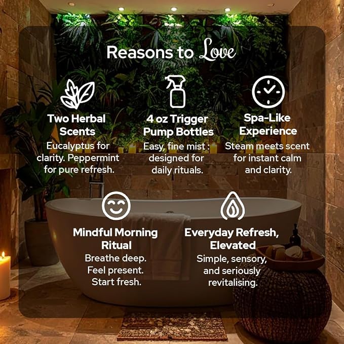 Carnatia Peppermint Shower Spray – Aromatherapy Essential Oil Mist - Image 8