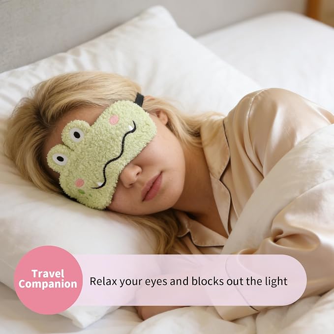PERFECTSIGHT Sleep Eye Masks, Cute Sleep Eye Cover Lightweight Adjustable - Image 3