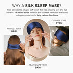 LitBear Silk Sleep Mask for Side Sleeper, Eye Mask Sleeping for Women Men 100% - Image 6