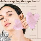 Jade roller and gua sha, facial roller, women's skincare tool, self-care gift - Image 4
