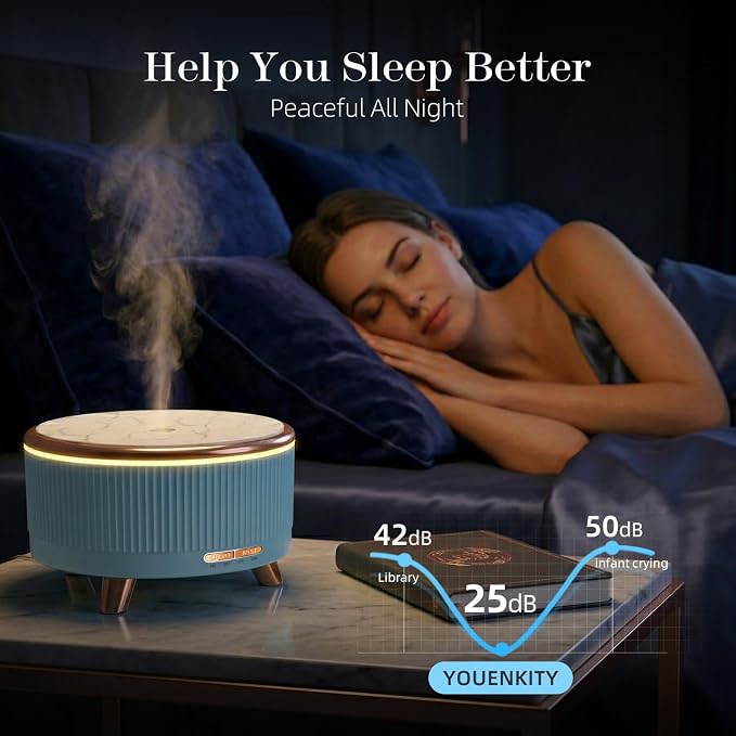500ML Large Capacity Essential Oil Diffuser, Ultrasonic Aromatherapy Diffuser - Image 5