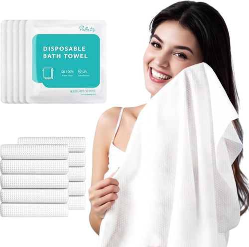 10 Pack Disposable Bath Towels Durable Large Portable Thicken Camping Towels by PUFFINTRIP