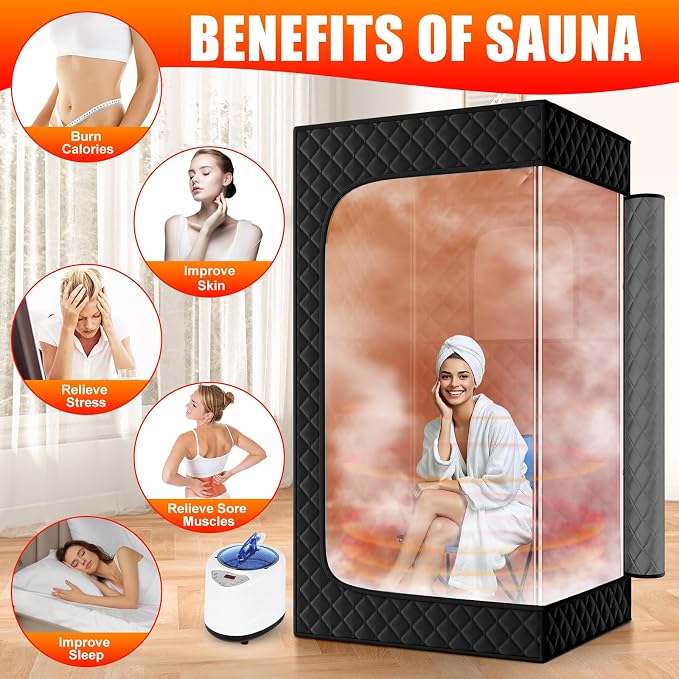 X-Vcak Upgraded Portable Sauna for Home，Relaxation, Steam Sauna for Home - Image 4
