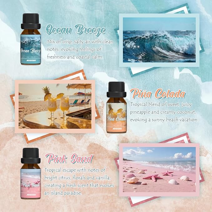 ARVIDSSON Summer Essential Oils Set, Tropical Fragrance Oil - Image 3