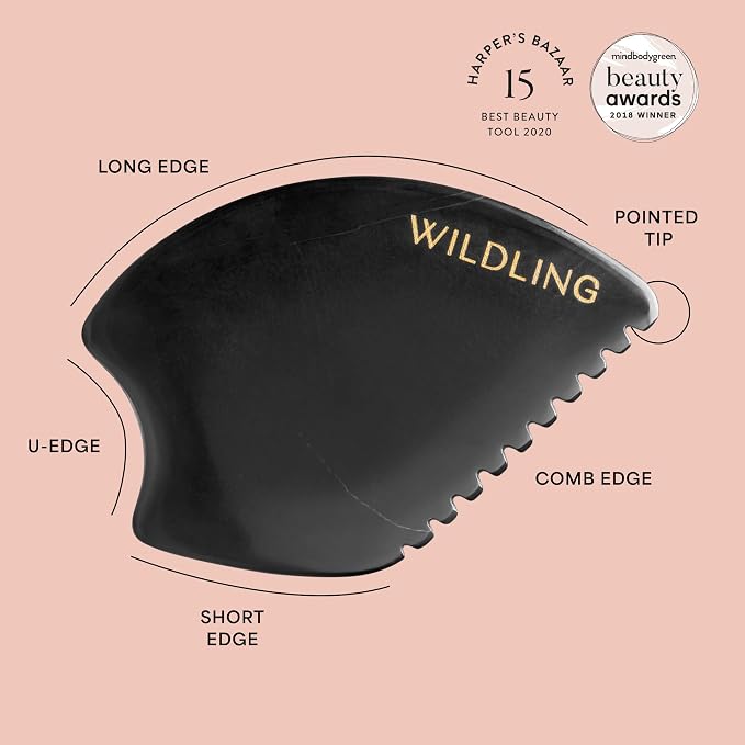 WILDLING Empress Stone Gua Sha Facial Stone I Facial Massage Stone to Lift - Image 4