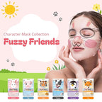 Epielle Character Face Mask Fuzzy Friends 12 Pack, Fun & Effective Korean Skin - Image 2