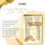 Azure Cosmetics 24K Gold & Retinol Anti Aging Under Eye Patches - Image 3