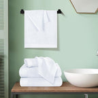 Ultra Soft 6 Pack Cotton Towel Set, Contains 2 Bath Towels 28x55 inch, 2 Hand - Image 4