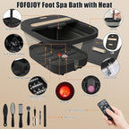 Collapsible Foot Spa Bath with Massager and Heat and Bubble Jets, Temperature - Image 2