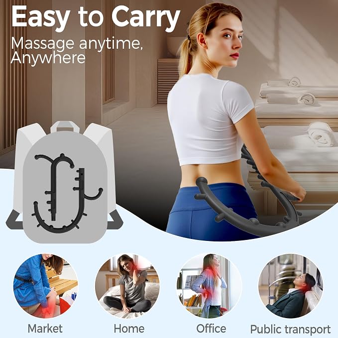 Back and Neck Massager for Pain Relief Deep Tissue, Upgraded Full Body Trigger - Image 5