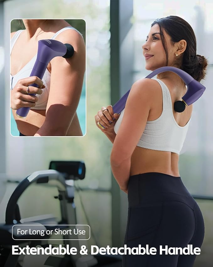 2-in-1 Detachable Muscle Massage Gun Deep Tissue - Image 4