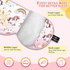 Kids Silk Sleep Mask: 100% Mulberry Silk Eye Mask - Image 2