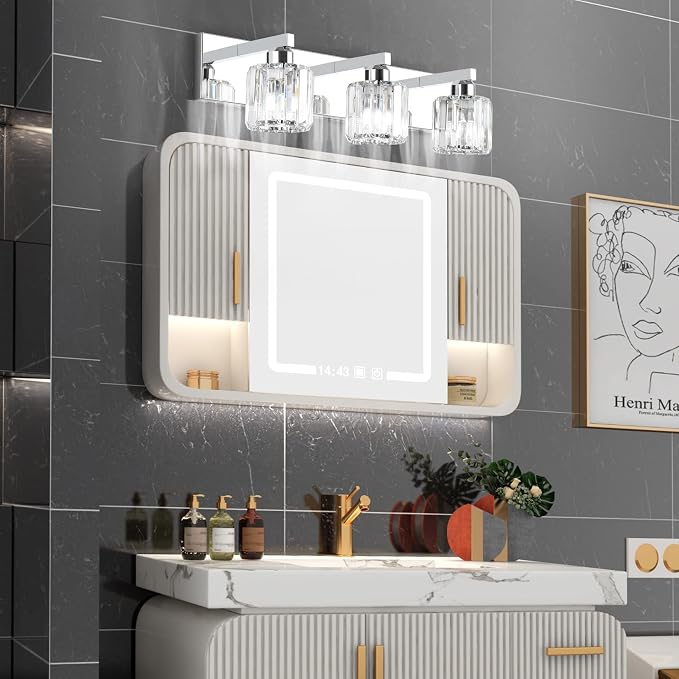Aipsun Crystal Vanity Light Fixtures Modern Vanity Light - Image 3